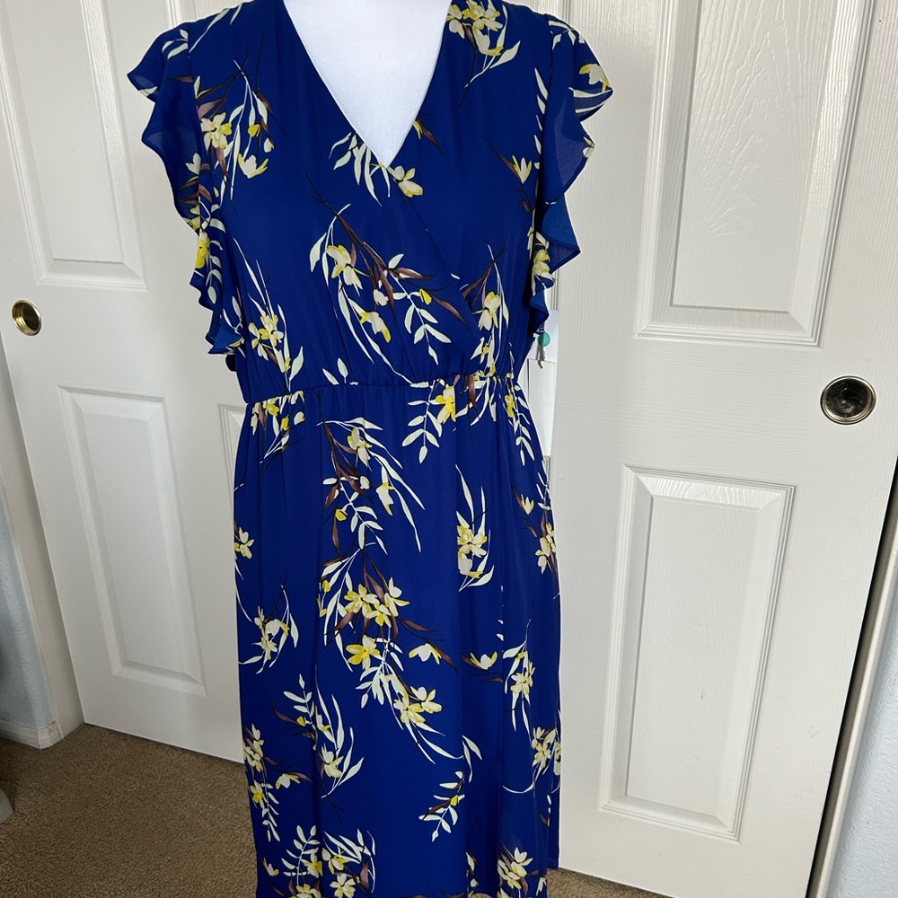 Feminine royal blue dress